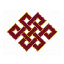 Endloses Knoten-Symbol Postkarte