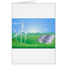 Energienillustration Grußkarte
