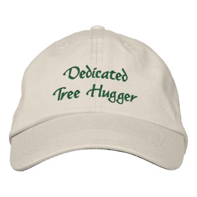 Engagierter Baum-Hugger gestickter Hut Bestickte Caps
