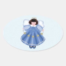 Engel (blau) sticker