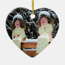 Engel im Schnee Ornamente