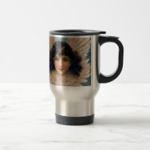 Engel mit dem dunklen Haar Kaffee Tassen