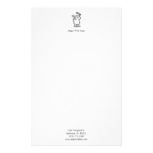 Engel mit Tatzen-Briefpapier Individuelle Druckpapiere