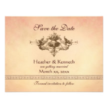 Engel mit Trompeten, Save the Date Ankündigungskarten