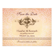 Engel mit Trompeten, Save the Date Einladungskarte