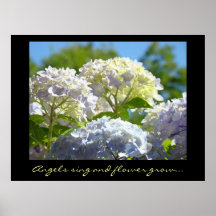 Engel singen und Blumen wachsen die Blumen Kunstdr Posterdrucke