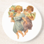 Engel und Blumen Bierdeckel