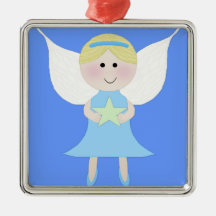 Engels-Blau Weihnachtsbaum Ornament