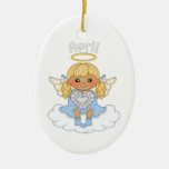 Engels-Blondine Aprils Birthstone Weinachtsornamente