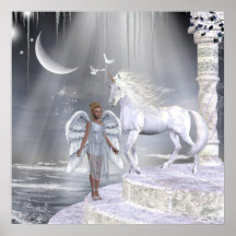 Engels-Feeunicorns-Druck Plakatdruck