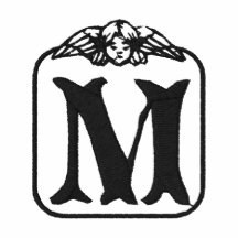 Engels-Monogramm gesticktes Hemd des Buchstabe-M