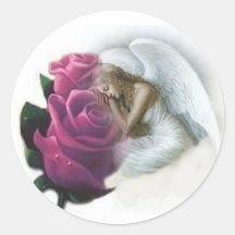 Engels-Rosen-Aufkleber