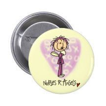 Engels-T-Shirts und Geschenke der Krankenschwester Anstecknadelbutton