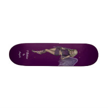 Engels-Veilchen bezaubert Skateboard Personalisierte Skateboarddecks