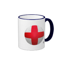 England - drei Löwe-Fußball Kaffeetassen