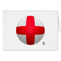 England - drei Löwe-Fußball Karte