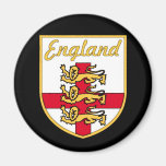 England, Englisch, 3 Löwe-Abzeichen oder Wappen, s Kühlschrankmagnet