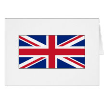 England-FLAGGE International Grußkarte