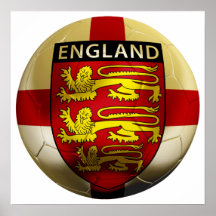 England-Fußball Plakatdruck
