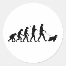 Englisch Cocker spaniel Runde Sticker