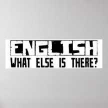 Englisch, was sonst dort ist? plakate