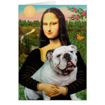 Englische Bulldogge 9 - Mona Lisa Karten