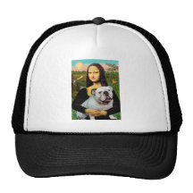 Englische Bulldogge 9 - Mona Lisa Netz Caps