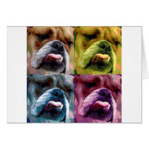 Englische Bulldogge Karten
