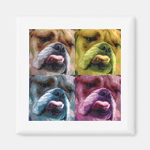 Englische Bulldogge Kühlschrankmagnete