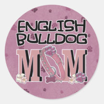Englische Bulldogge MAMMA Sticker