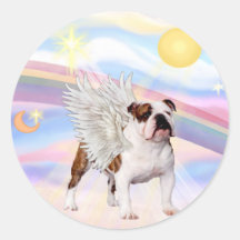 Englische Bulldogge Runder Sticker