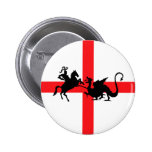 Englische Flagge George und der Drache Anstecknadel