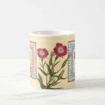 Englische Gärtner-Hütten-botanische Collage Kaffeetasse