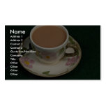 Englische Tasse Tee Visitenkarten