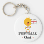 Englisches Fußball-Fußball-Küken Keychain Schlüsselanhänger