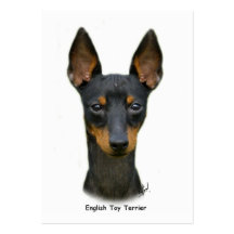 Englisches Spielzeug Terrier 9R095D-013 Visitenkarten Vorlage