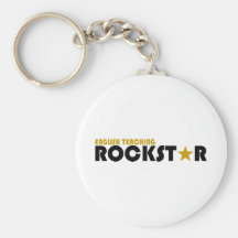 Englisches unterrichtendes Rockstar Schlüsselanhänger