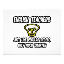 Englischlehrer… wie die regelmäßigen Leute, intell Individuelle Einladung