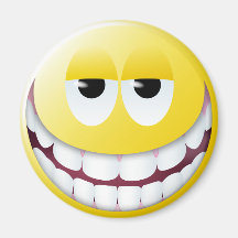 Enormer Lächeln-Smiley Magnete