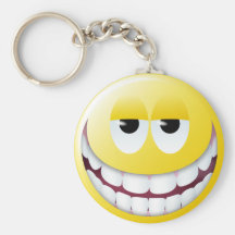 Enormer Lächeln-Smiley Schlüsselbänder