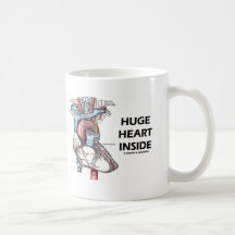 Enormes Herz nach innen Kaffee Tassen