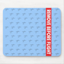 Entfernen Sie vor Flug - Avaiation Mousepad