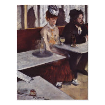 Entgasen Sie, Edgar Germain Hilaire Der Absinth-Te Postkarten