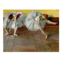 Entgasen Sie zwei die Ballett-Tänzer-Postkarte