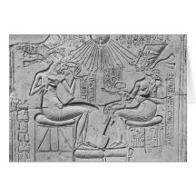 Entlastung, die das Aten gibt das Leben darstellt Grußkarten