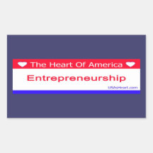 entreprenuership, Unternehmer, Freiheit, USA Rechtecksticker