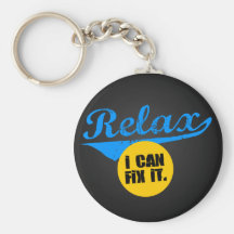 Entspannen Sie sich mich kann es regeln Keychain Schlüsselanhänger
