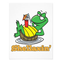 entspannende niedliche Schildkröte chillaxin shell Individuelle Einladung