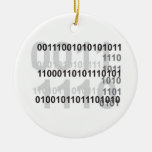 Entwurf des binären Codes Weihnachtsornament