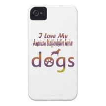 Entwürfe amerikanischen Staffordshires Terrier iPhone 4 Hüllen
